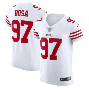 mens nike nick bosa white san francisco 49ers vapor elite j